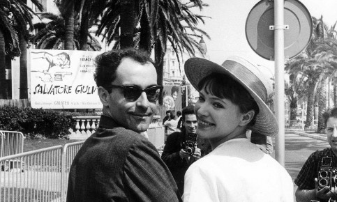 Jean-Luc Godard and Anna Karina at the Cannes film festival in 1962 Photograph: Sipa Press/Rex/Shutterstock