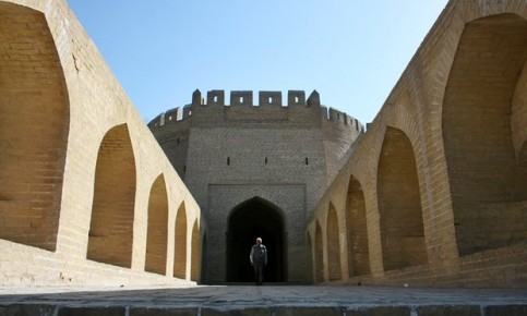 The last remaining gate of the walls that once surrounded Baghdad. Photograph: Mohammed Jalil/EPA