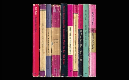 Classic albums represented as vintage Penguin paperbacks