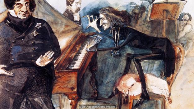 Caricature of Franz Liszt